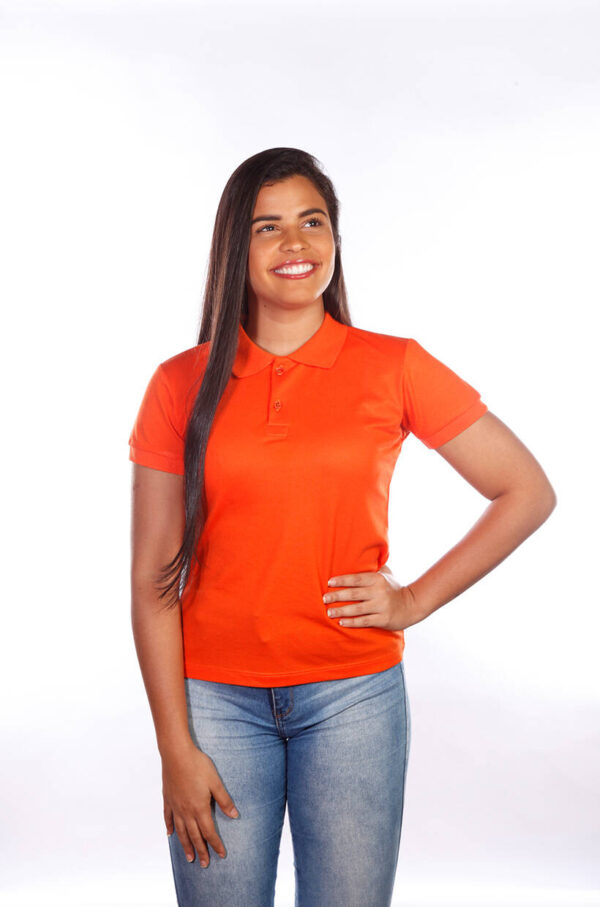 camisas-polo-para-empresa-classica-feminina-laranja-detalhe