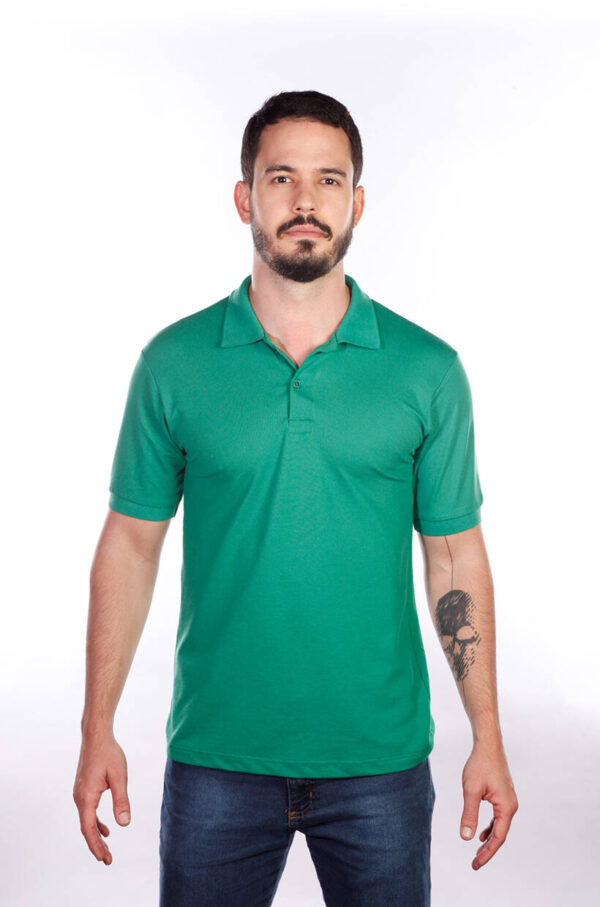 camisa-polo-para-empresa-classica-masculina-verde-bandeira-frente