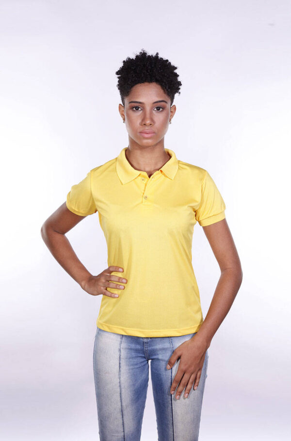 camisa-polo-para-empresa-poliester-feminina-amarela-frente