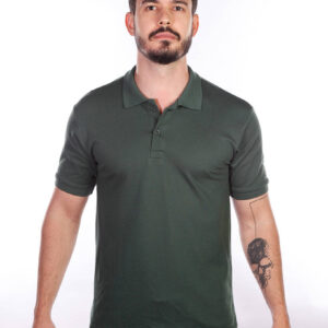 camisa-polo-para-empresa-masculina-verde-musgo-frente
